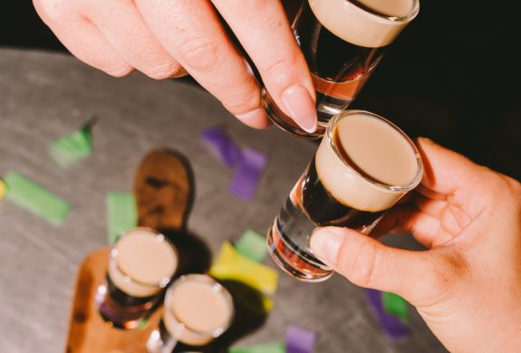 baby guinness shots on table at revolution bars