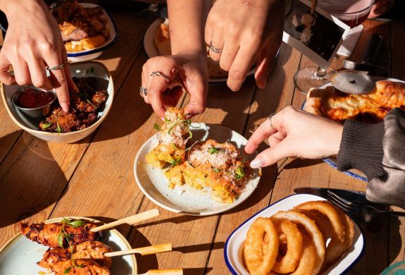 selection of small plates at revolution bars