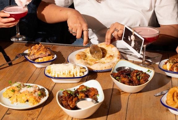 selection of small plates at revolution bars