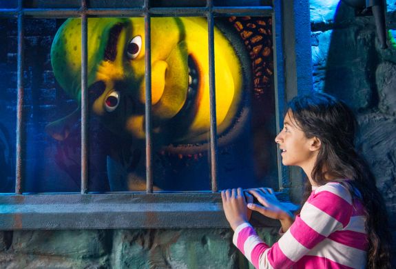 Shrek in dungeon at Shrek's adventure