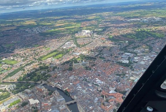 45 minute emmerdale and york helicopter sightseeing tour