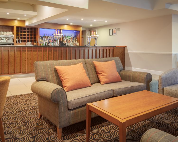 Dining and bar area of q hotels oxford belfry