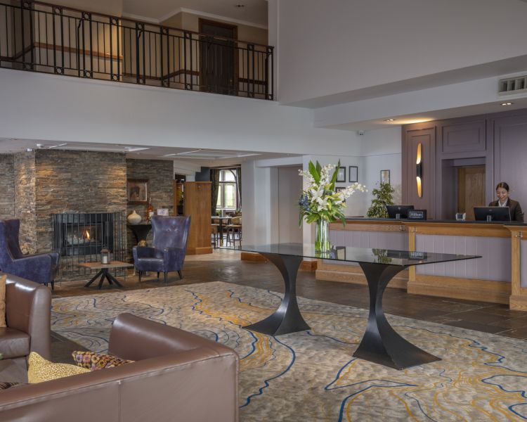 Lobby of q hotels glasgow