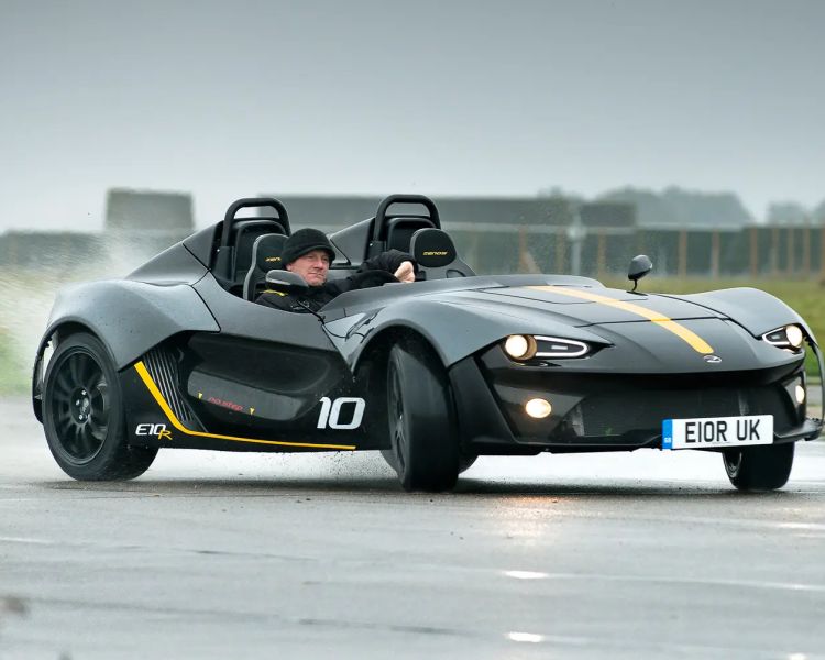zenos on a track as part of a track stars double high-performance driving experience