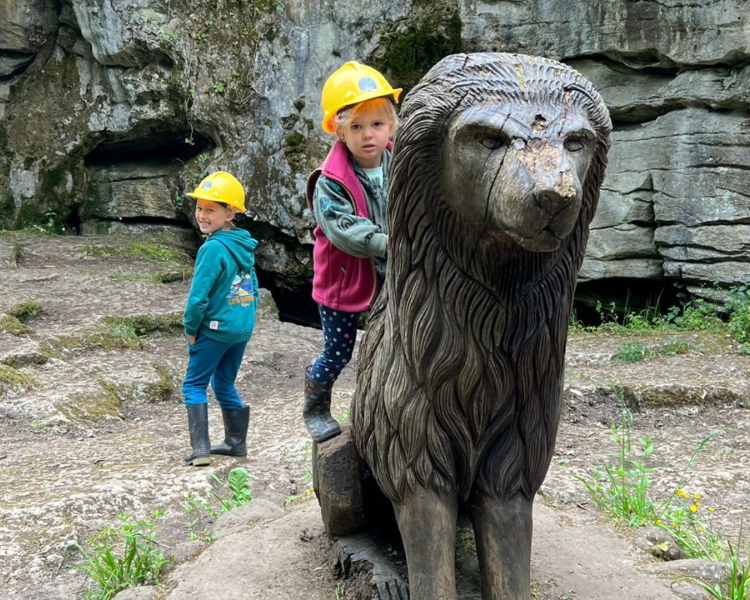 Aslan Sculpture at How Stean Gorge
