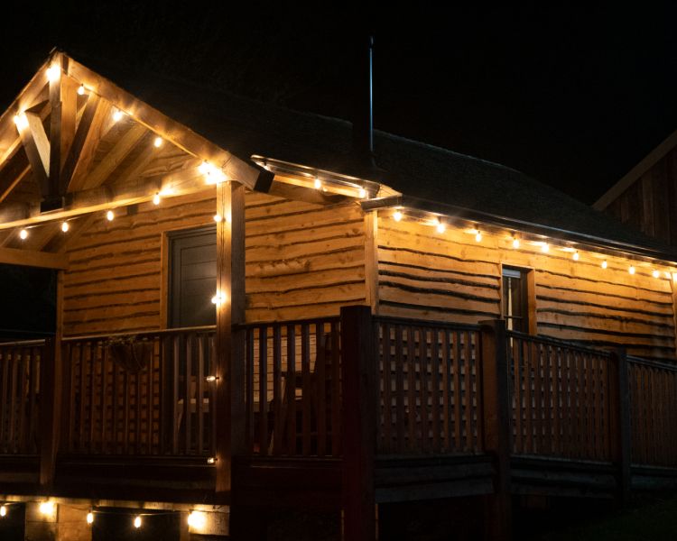 How stean cabin fairy lights