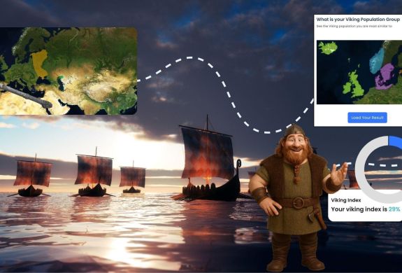 viking ships to show the viking part of the dna kit