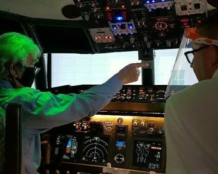Inside Flight simulator