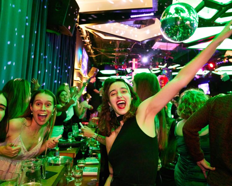 Ladies having fun at bingo in london