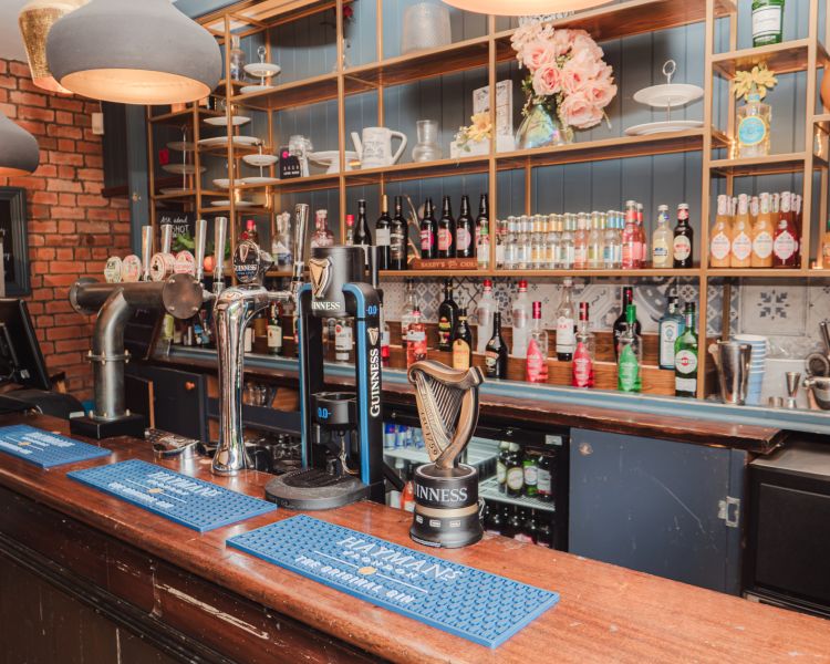 Bar with Guinness tap