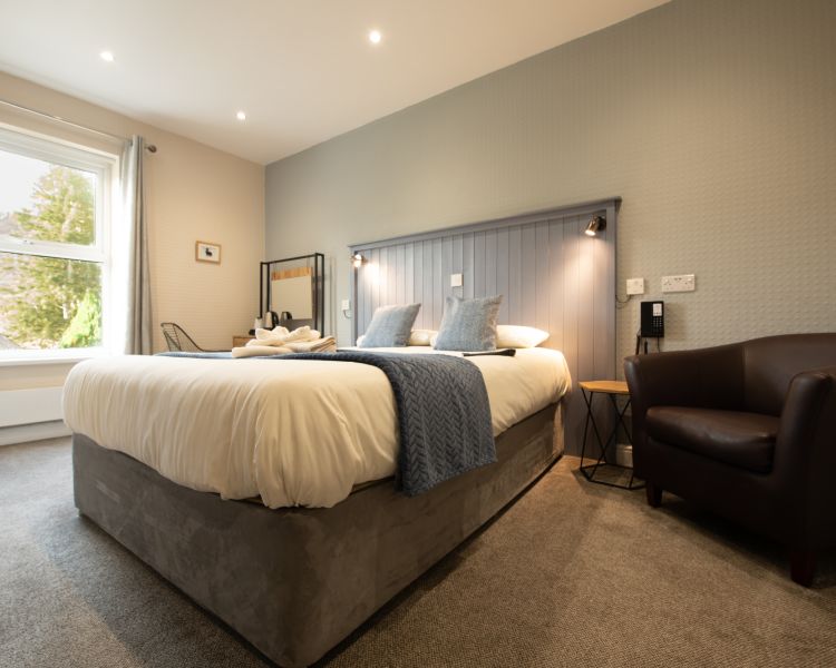 Premium double bedroom at zip world inn
