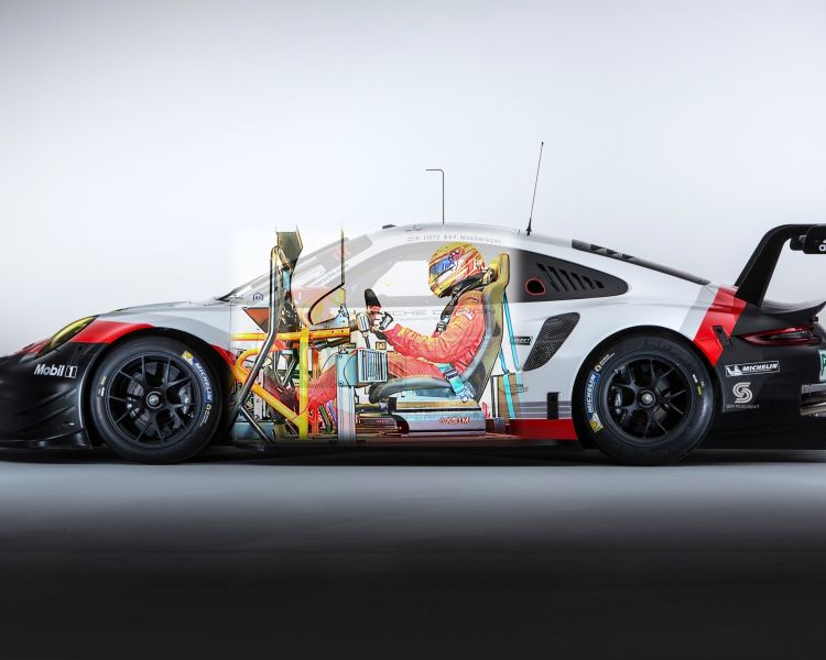 Driving sim porsche gt3