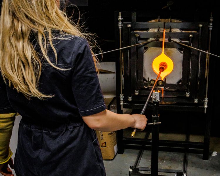 private glass blowing experience day