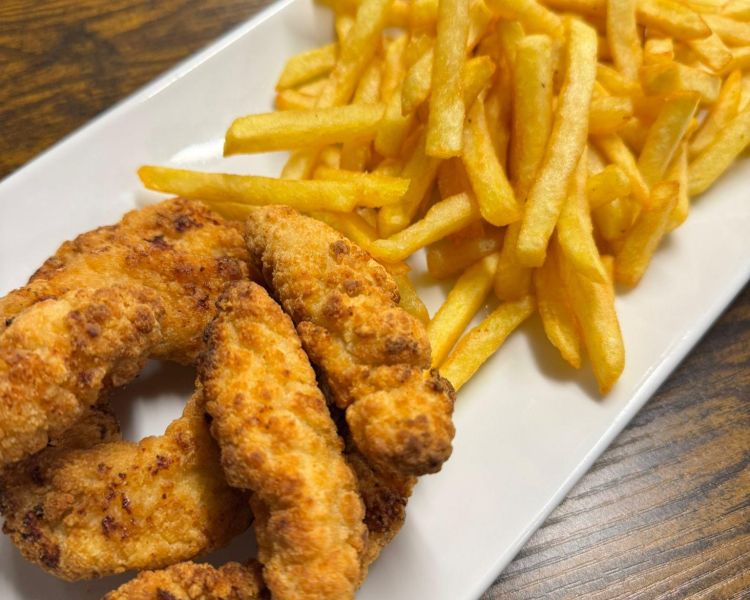 Chicken tenders and fries