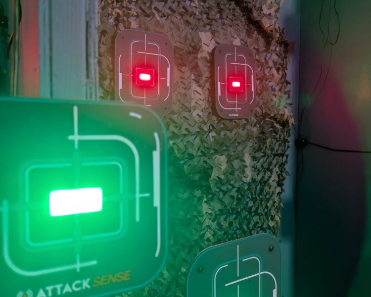 light up targets on a shooting range for a shooting experience