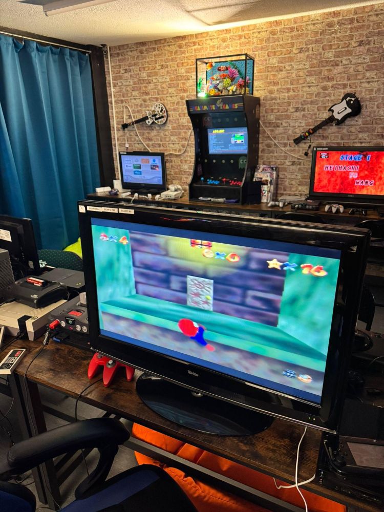 Gaming room retro game