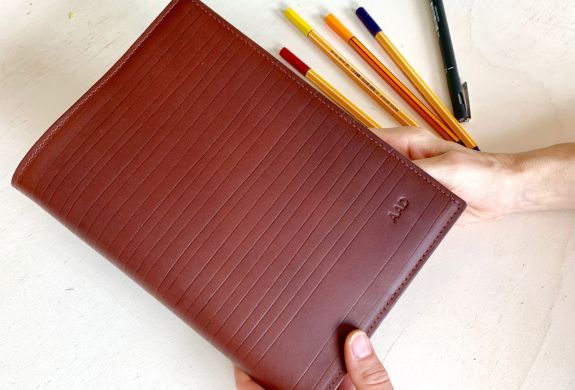 a5 leather book cover making workshop