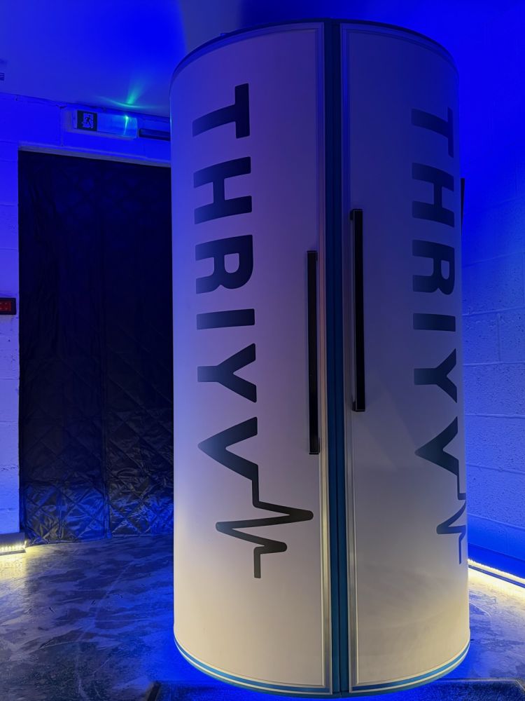 The full body cryotherapy chamber at thriyv in manchester