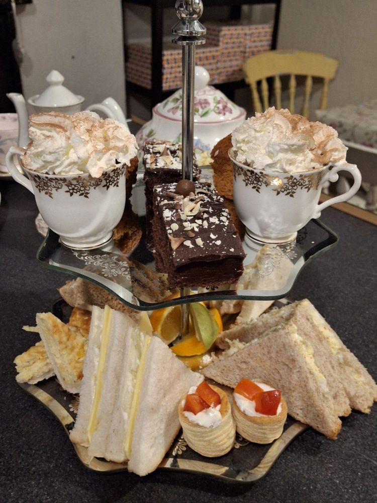 Luxury afternoon tea stand