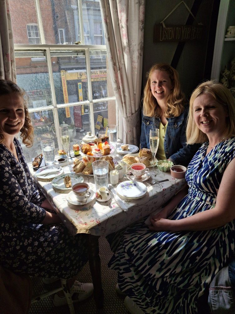 Guests at the luxury afternoon tea