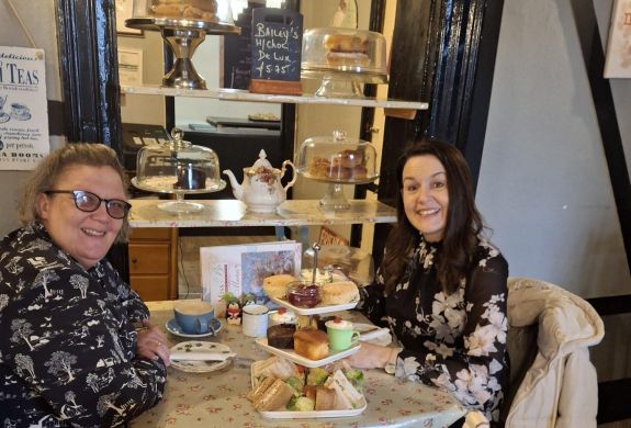 Guests at the traditional afternoon tea