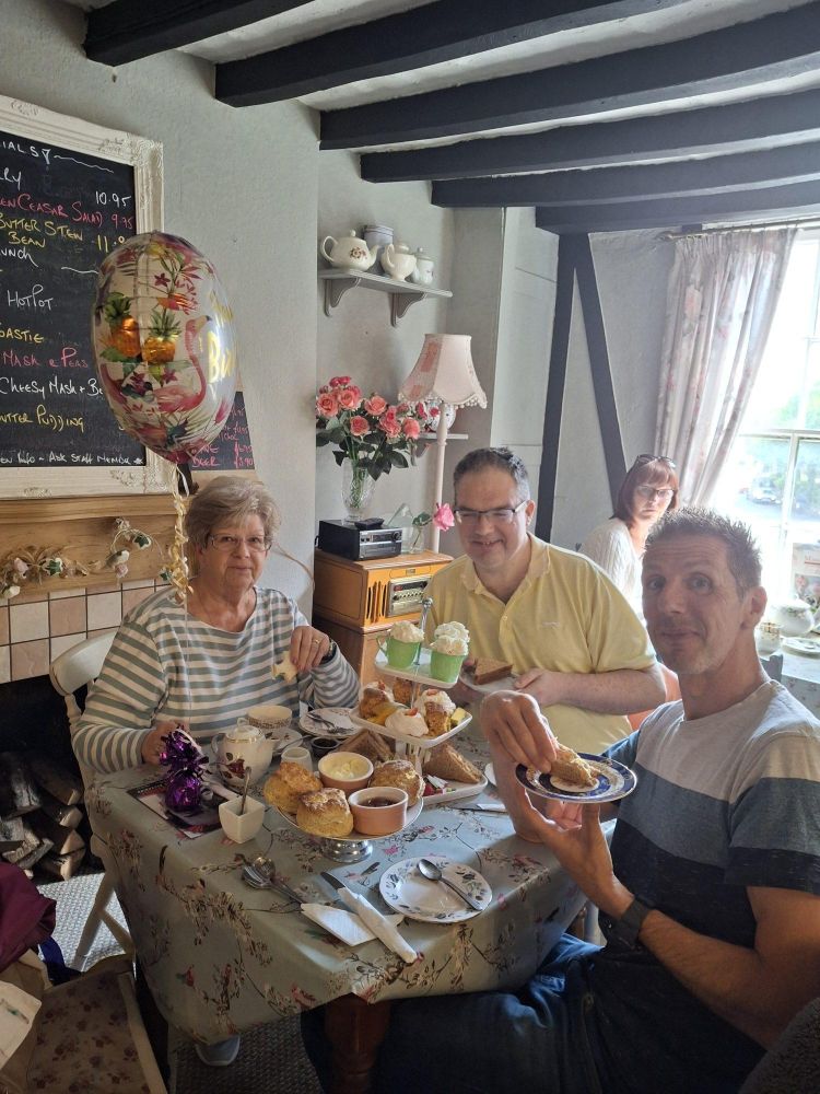 Traditional afternoon tea stand