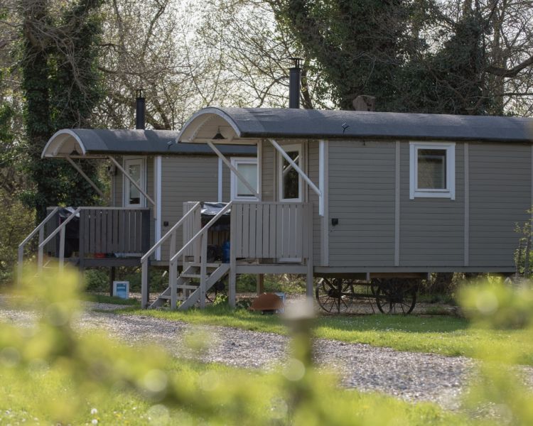 shepherd's hut at back of beyond glamping