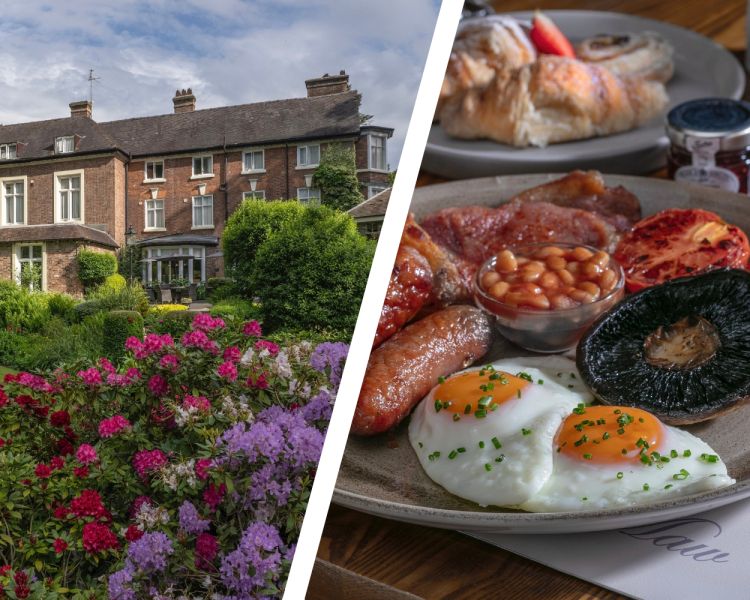 Split photo of the best western valley hotel with breakfast in ironbridge