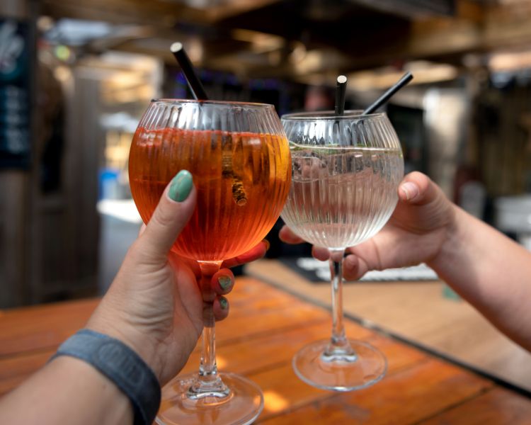 welcome house drinks at back of beyond glamping in dorset