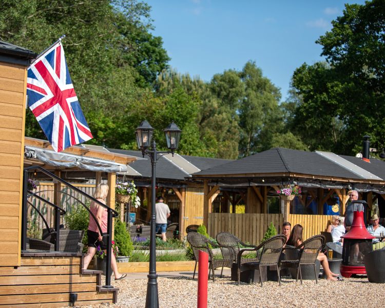 monty's bar at back of beyond glamping in dorset