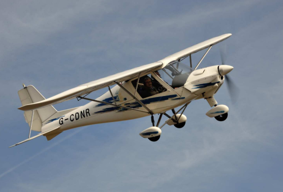 ikarus c42 monoplane used in accessible flying experiences