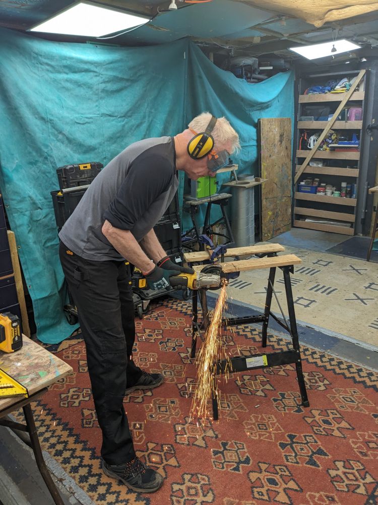 man in workshop on campervan conversion course