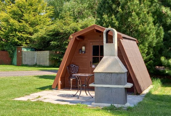 Pet friendly glamping pod on shropshire site