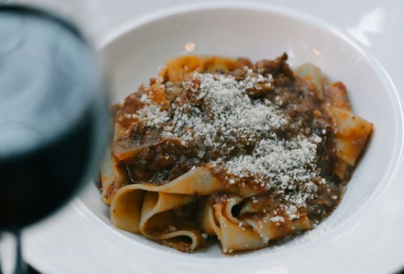 Pasta dish had at italian supper club