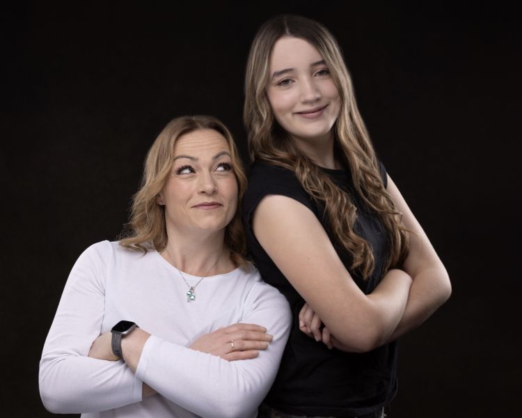 catwalk mother and daughter photoshoot
