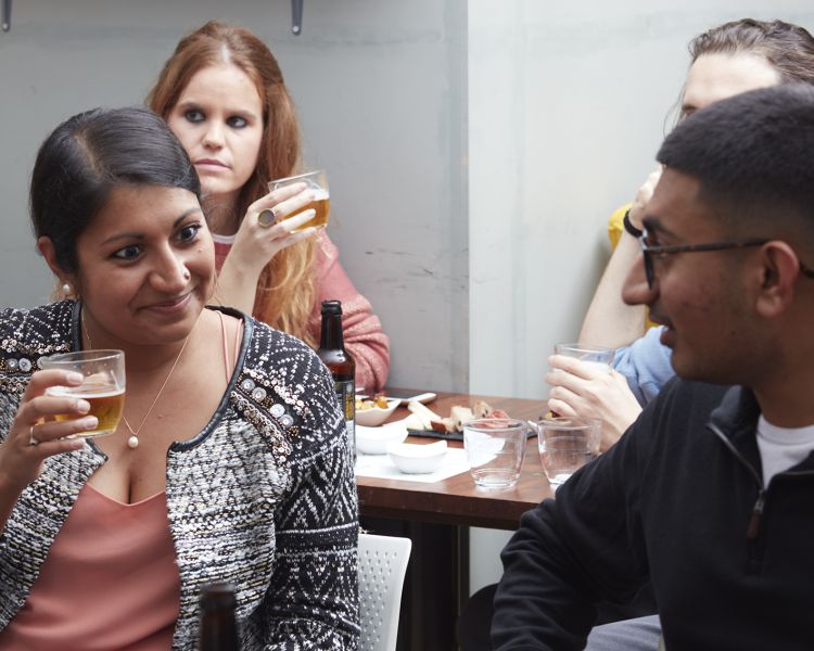 people enjoying the beer tasting on the bermondsey beer mile tasting experience