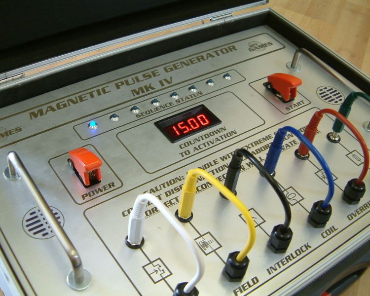close up of an electronic device with coloured wires used on a spy camp experience day