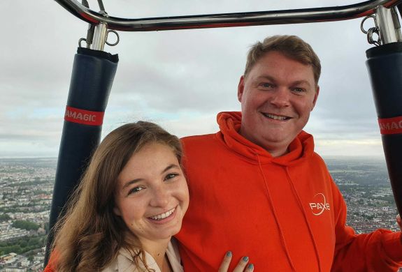 private hot air balloon ride for two in the south west