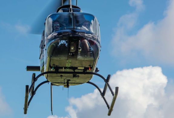 helicopter in the sky