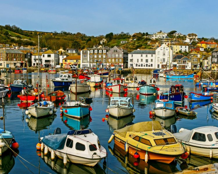 Fishing village of mevagissey in saint austell cornwall
