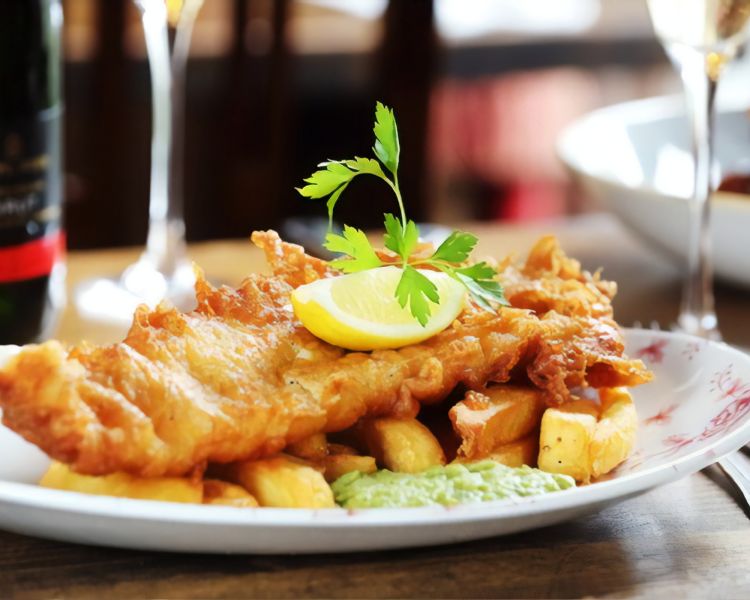 fish and chips enjoyed with a trip to stonehenge