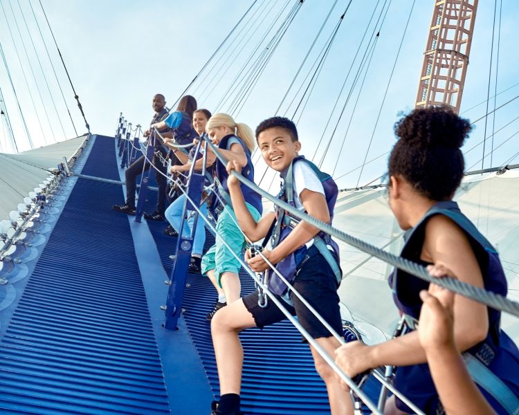 up at the o2 anytime climb experience