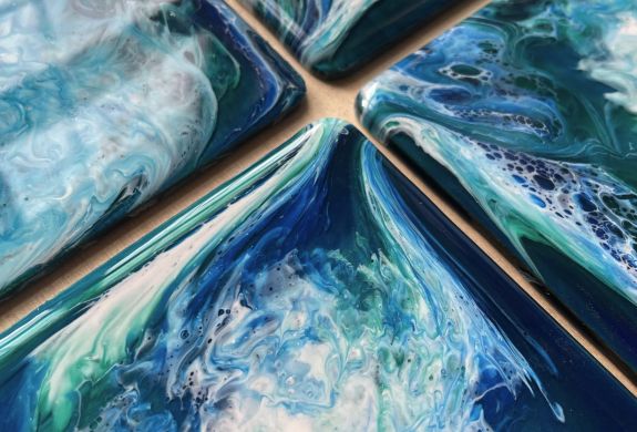 learn how to make a resin seascape