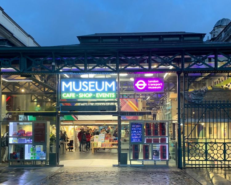 London transport museum exterior