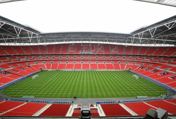the pitch at wembley stadium