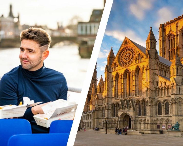York short break for two with fish and chip river cruise