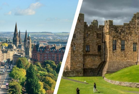 Edinburgh short break for two with alnwick castle tour