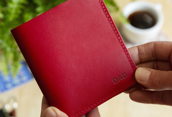 Johny Todd leather wallet red no clasp copy 1