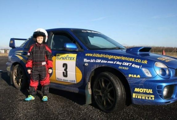 Junior rally driving experience