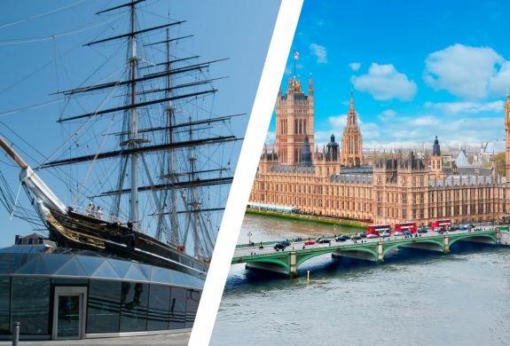 London city break with tickets to the cutty sark